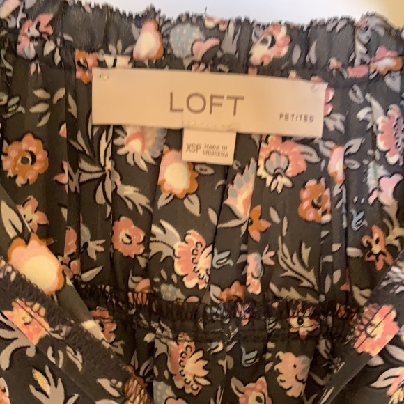 Loft Ruffle Mock Neck Shell/Blouse - Picture 2 of 5